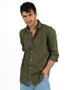 Bottega Artigiana - Camicia lino verde