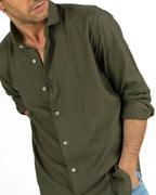 Bottega Artigiana - Camicia lino verde