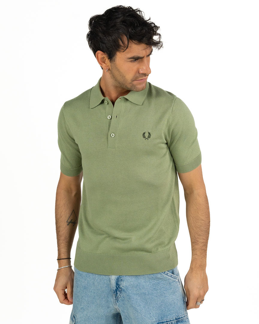 Fred Perry - t-shirt towelling oliva