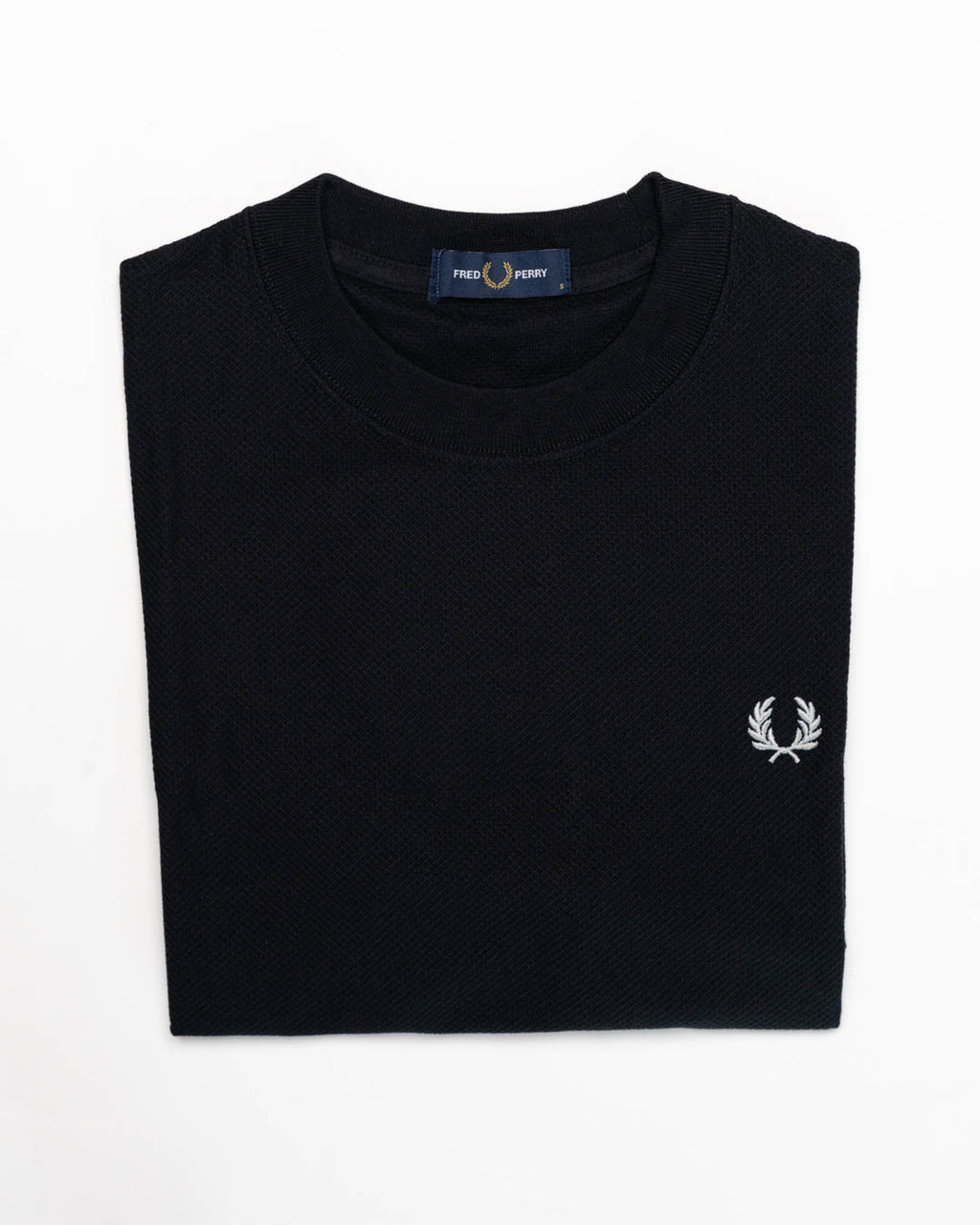 Fred Perry - T-shirt nera in spugna