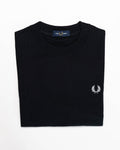 Fred Perry - T-shirt nera in spugna
