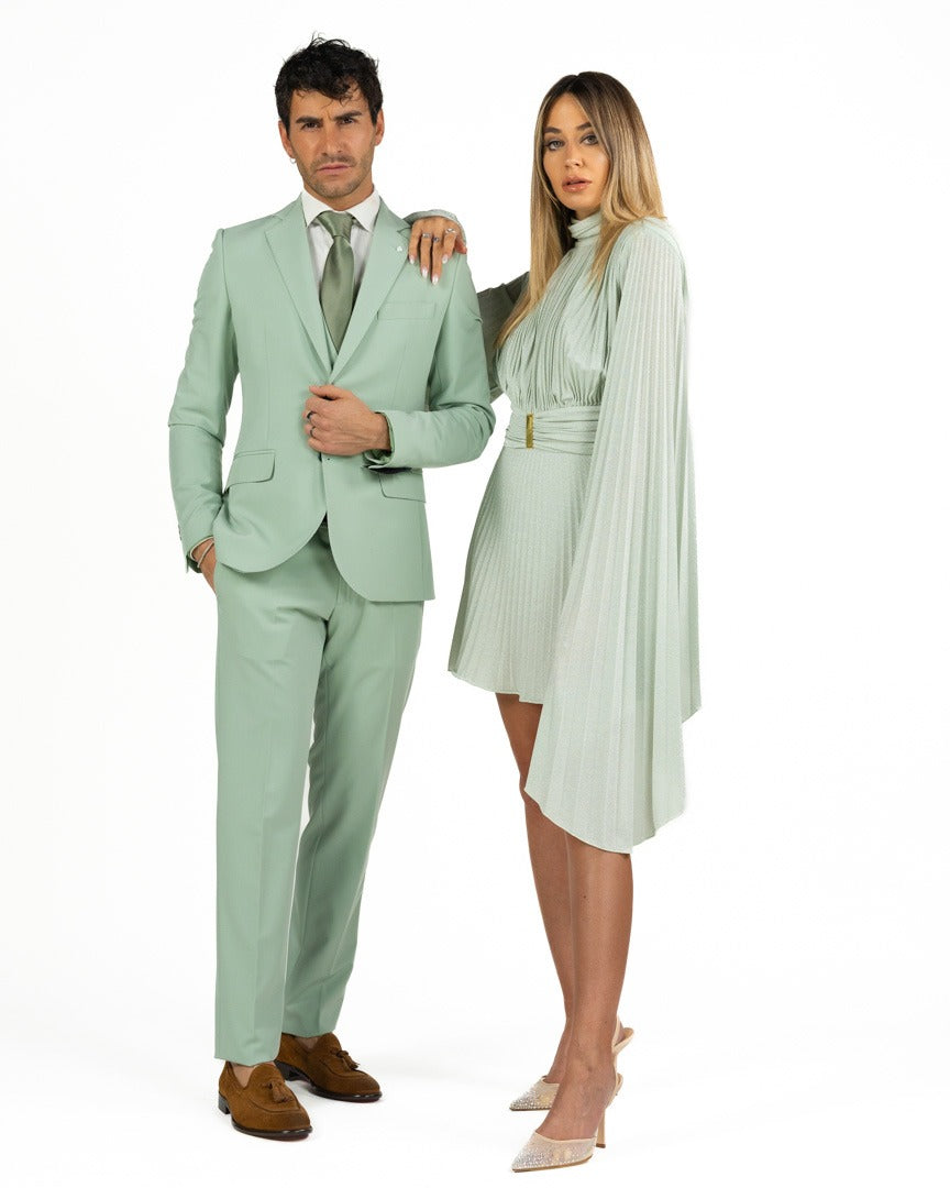 Langella - completo verde menta