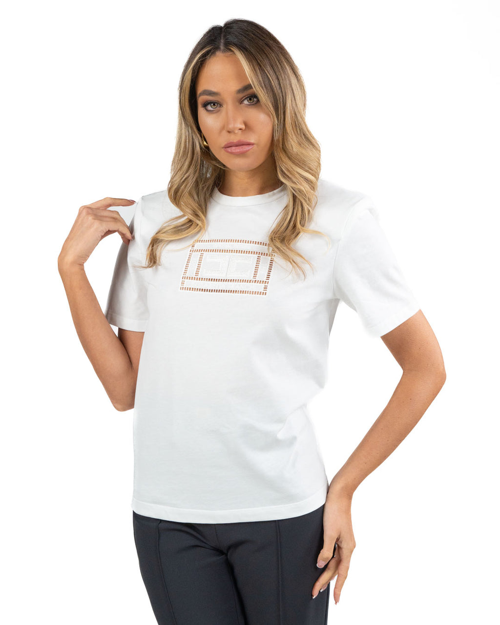 ELISABETTA FRANCHI - Maglia Gesso