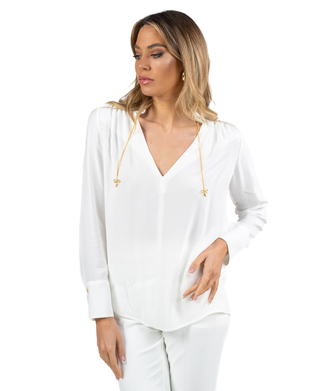 ELISABETTA FRANCHI - Camicia Avorio