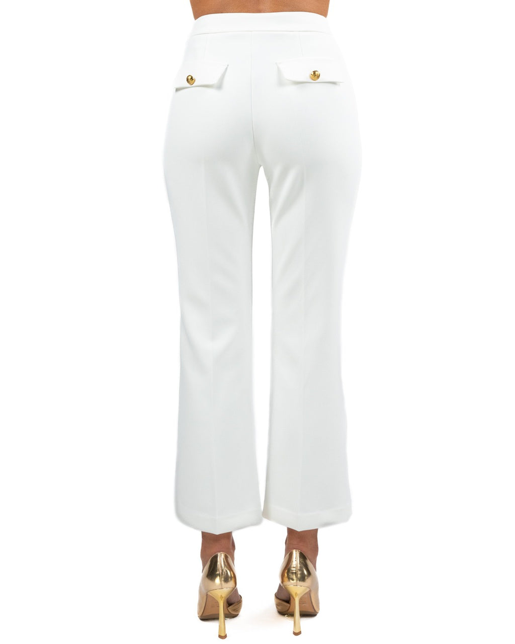 ELISABETTA FRANCHI - Pantalone Avorio