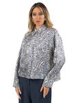 WEEKEND MAX MARA - Camicia twill pura seta in fantasia
