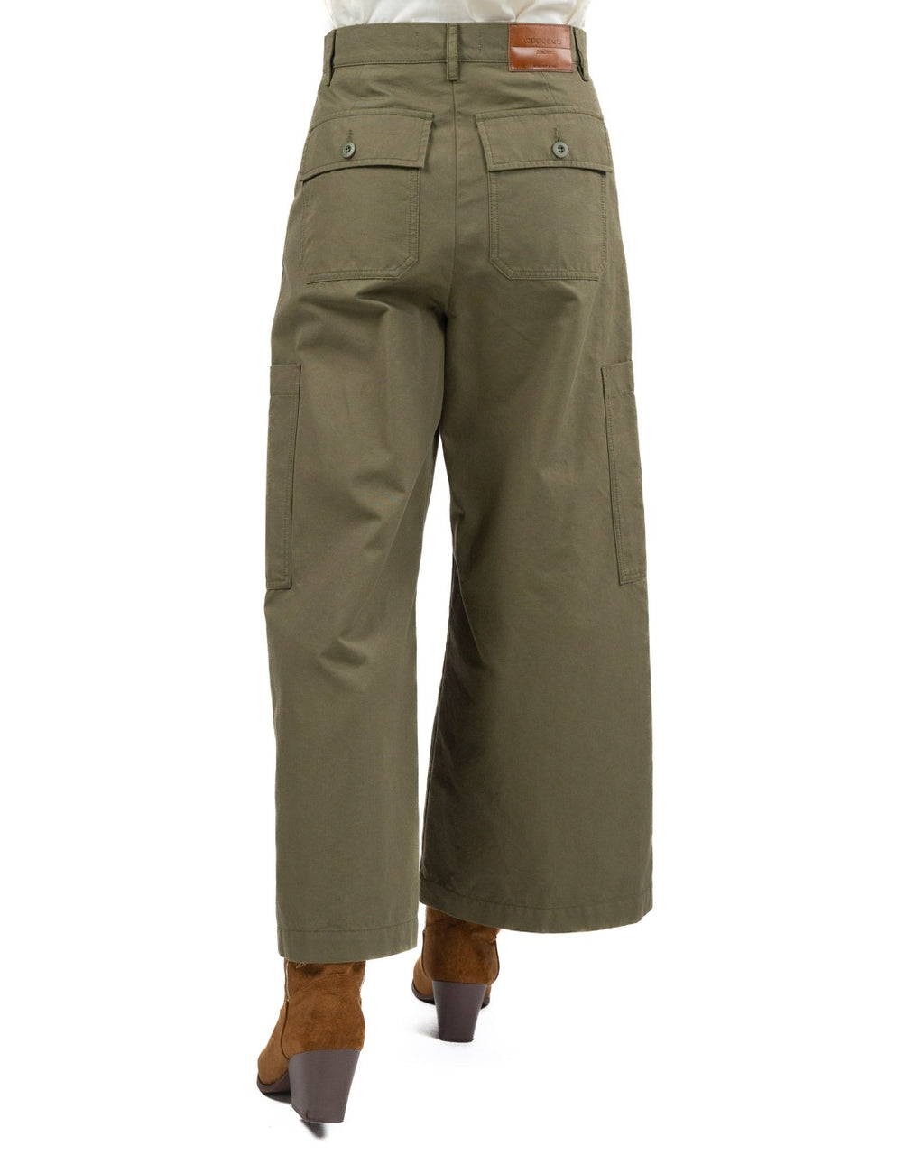 WEEKEND MAX MARA - Pantalone canvas kaki