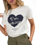 WEEKEND MAX MARA - T-shirt jersey di cotone avorio