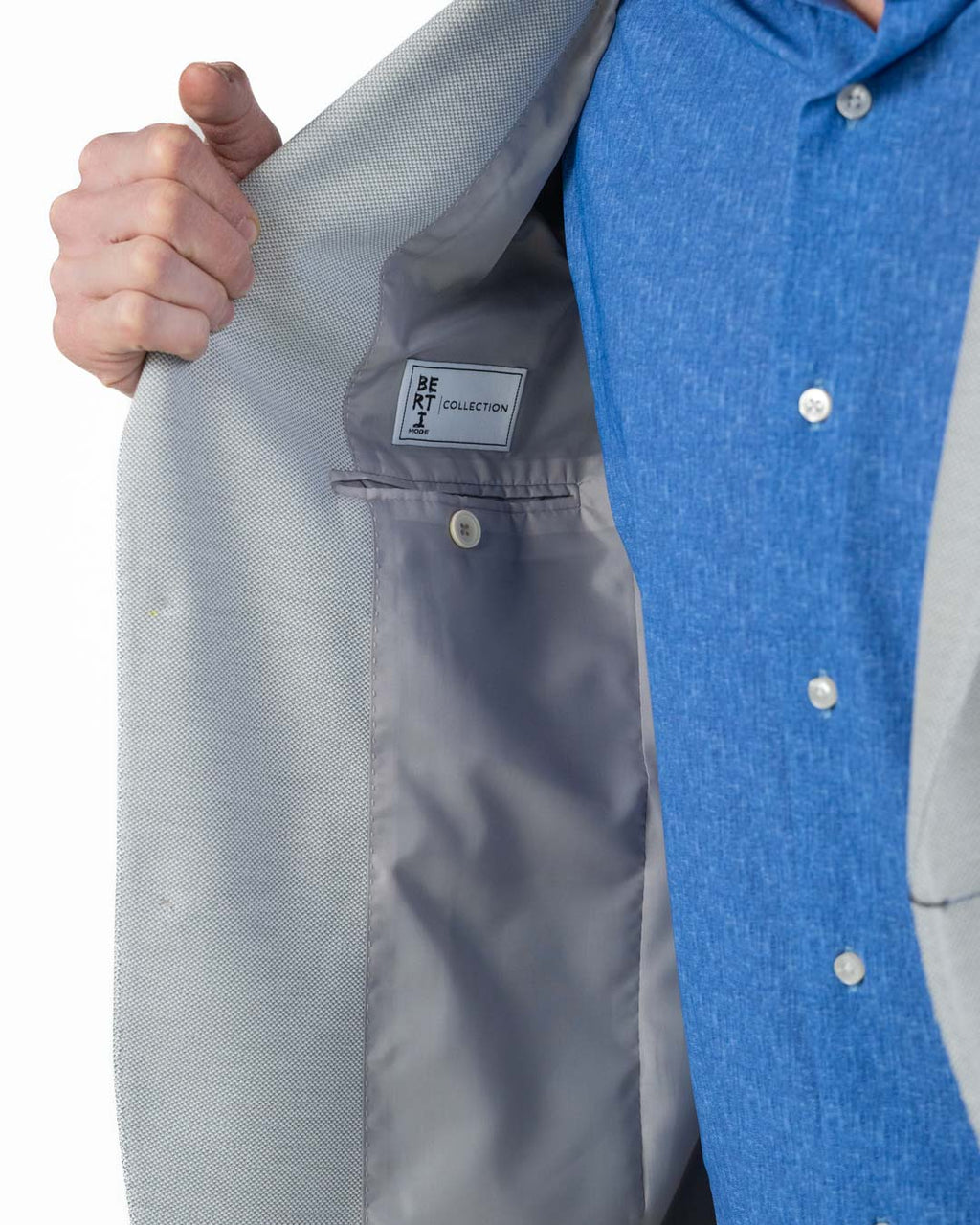 BERTI MODE COLLECTION - Giacca Grigio Chiaro