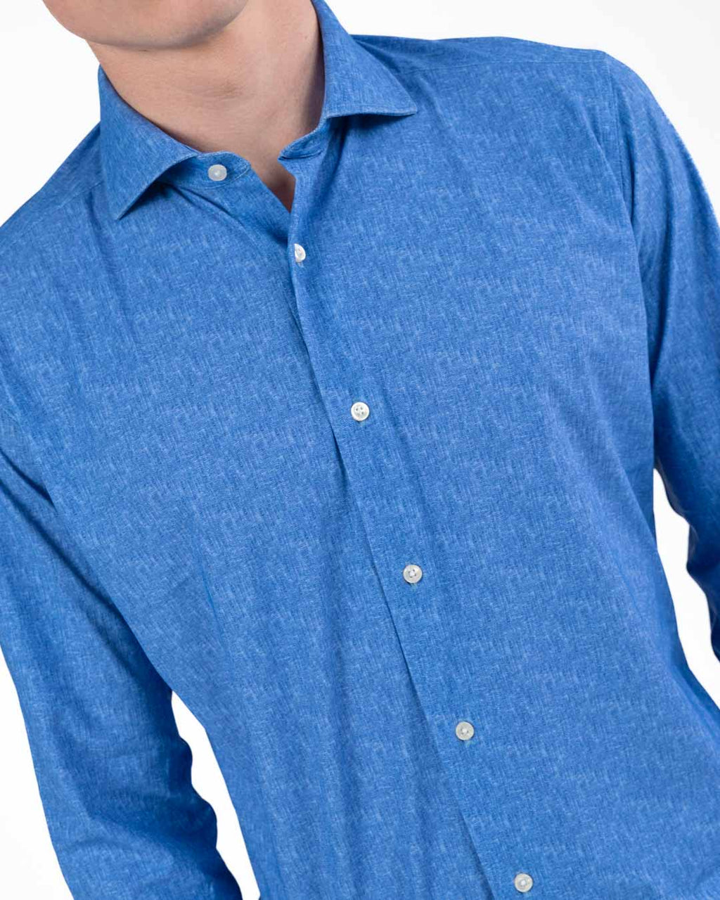 BOTTEGA ARTIGIANA - Camicia stretch effetto Denim