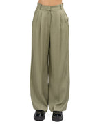 MARELLA - Pantalone in Twill di Viscosa Kaki
