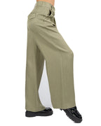MARELLA - Pantalone in Twill di Viscosa Kaki
