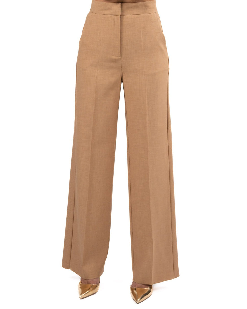 MARELLA - Completo gilet e pantalone tinta tabacco