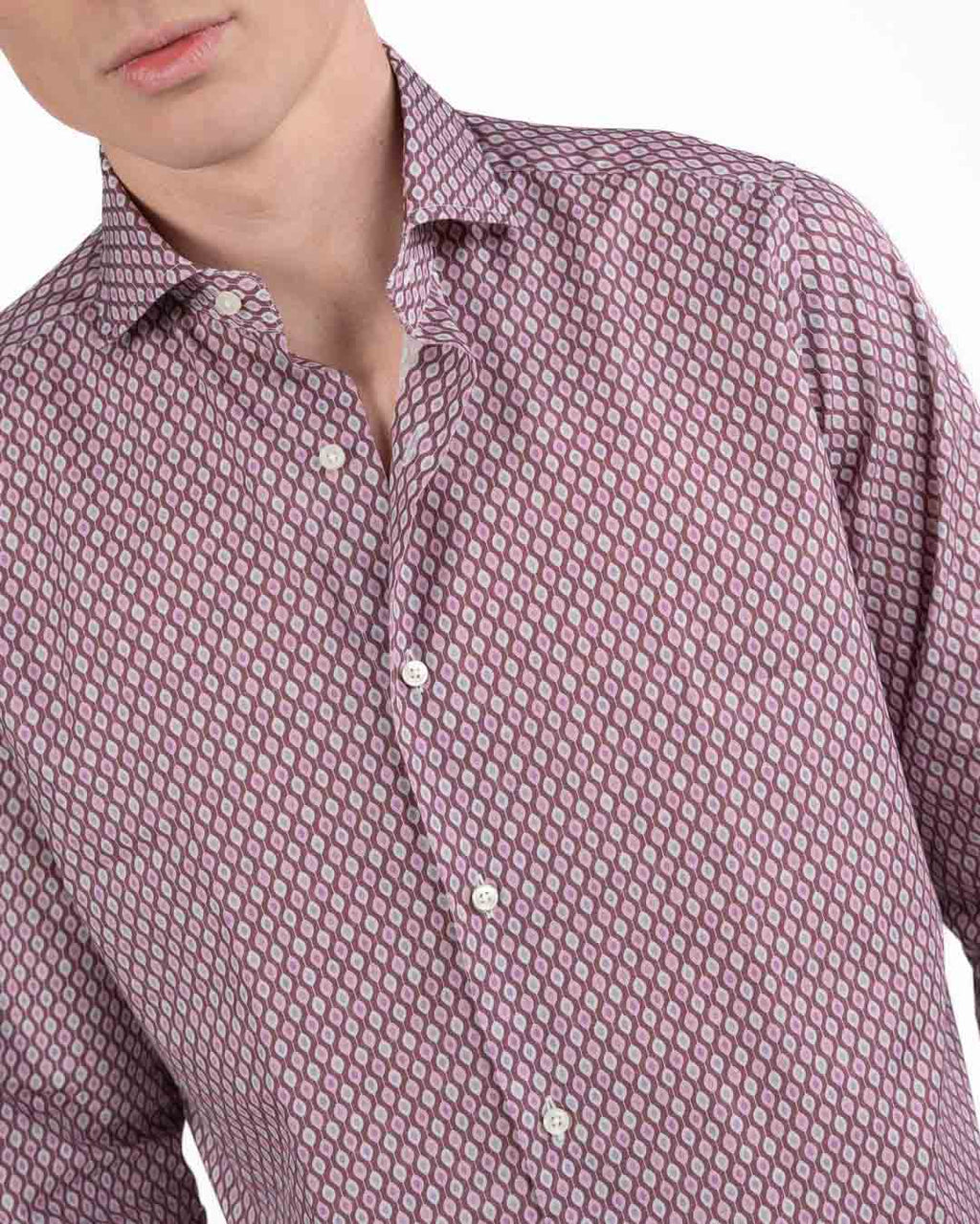 BOTTEGA ARTIGIANA - Camicia Fantasia Rosa