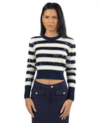 PENNYBLACK - Maglia a righe bianca e blu