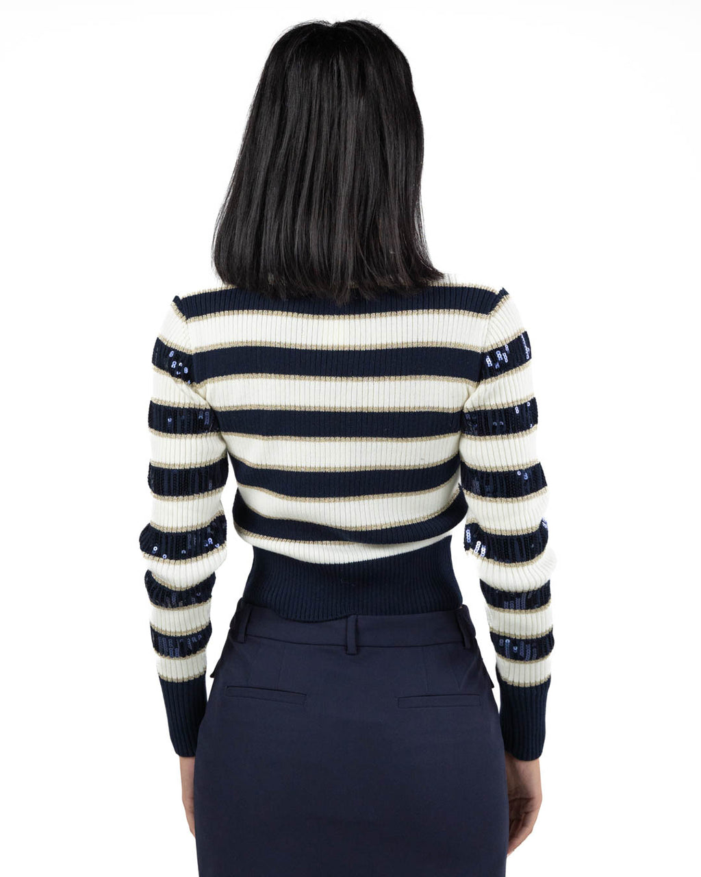 PENNYBLACK - Maglia a righe bianca e blu