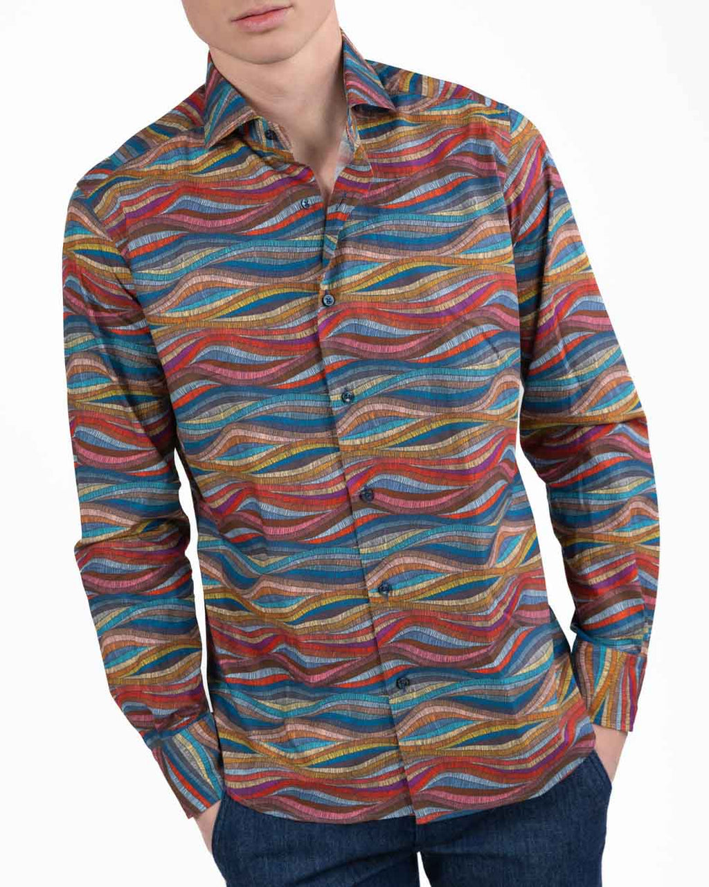 BOTTEGA ARTIGIANA - Camicia Fantasia Multicolor