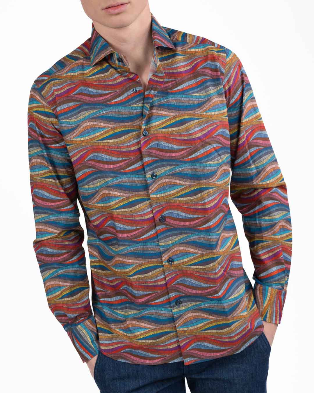 BOTTEGA ARTIGIANA - Camicia Fantasia Multicolor