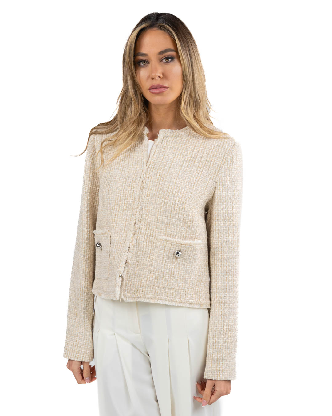 PENNYBLACK - Giacca Misto Cotone Panna