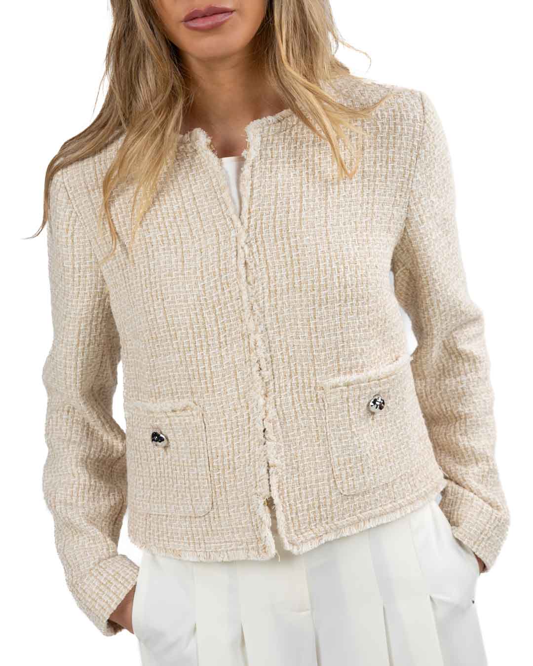 PENNYBLACK - Giacca Misto Cotone Panna