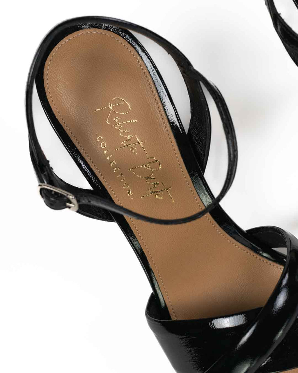 Roberto Berti Collection - Sandalo nero intrecciato