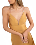 Berti Mode Collection - Abito in raso oro