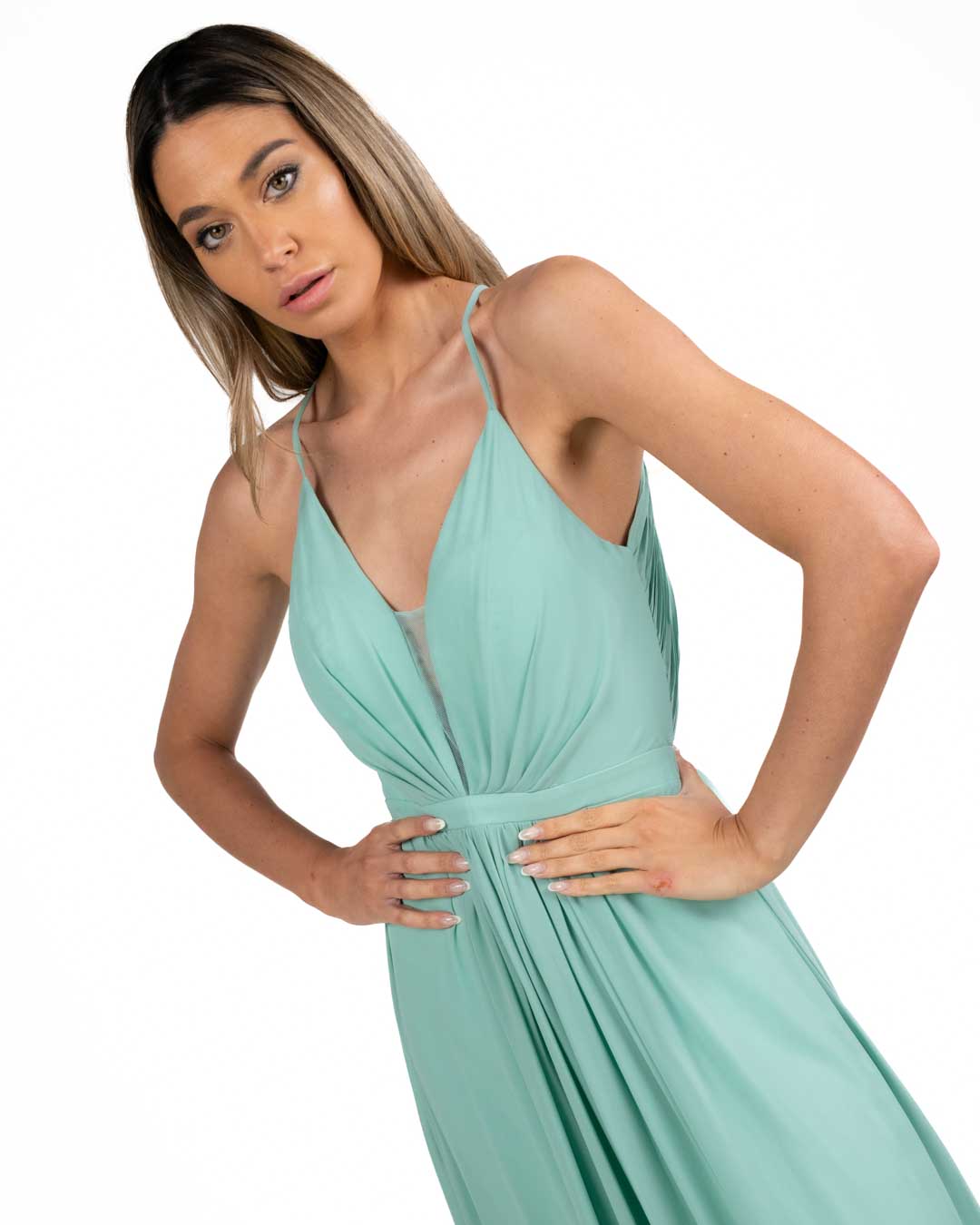 Berti Mode Collection  - Abito verde salvia