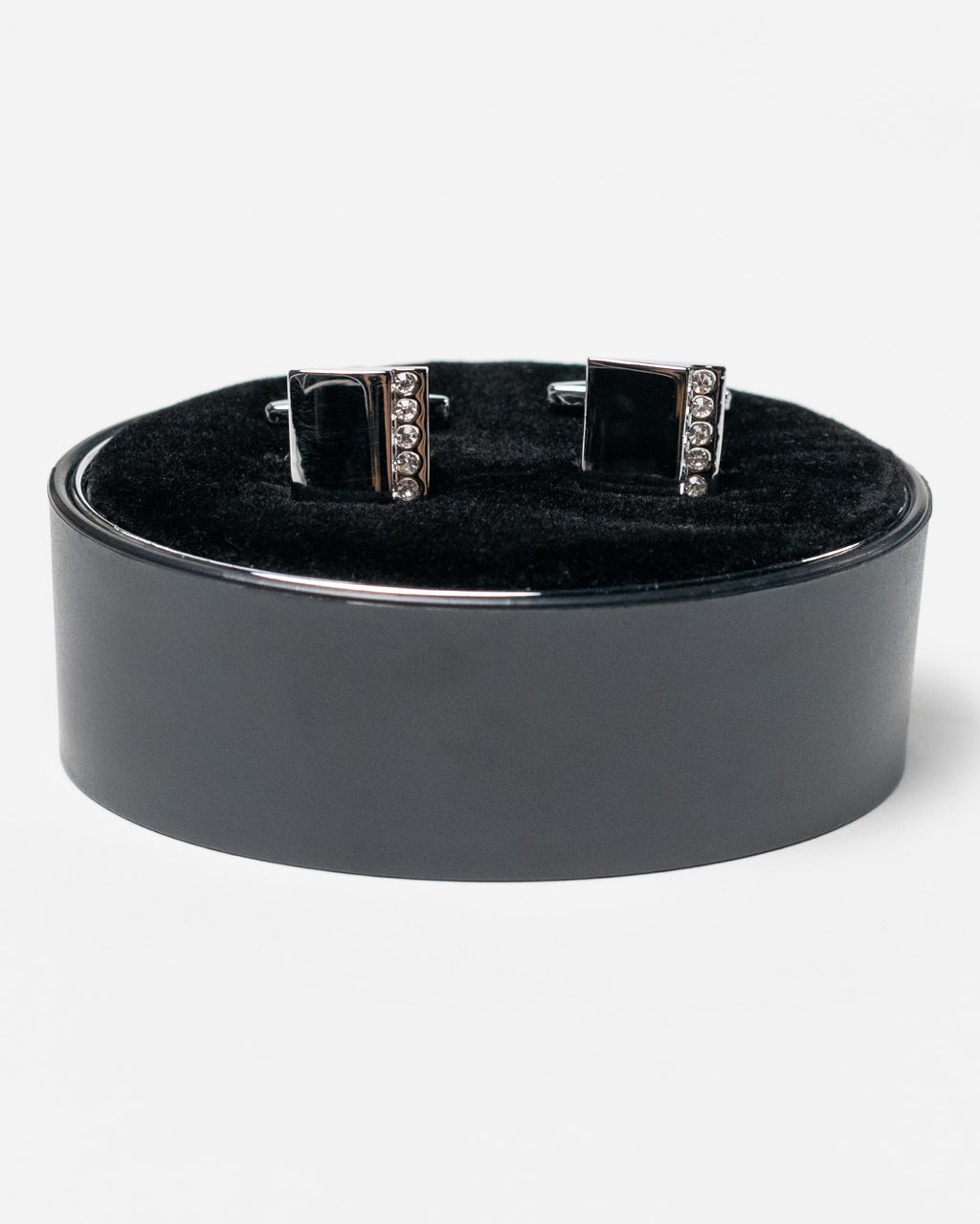 Berti Mode Collection - Gemelli quadrati con strass