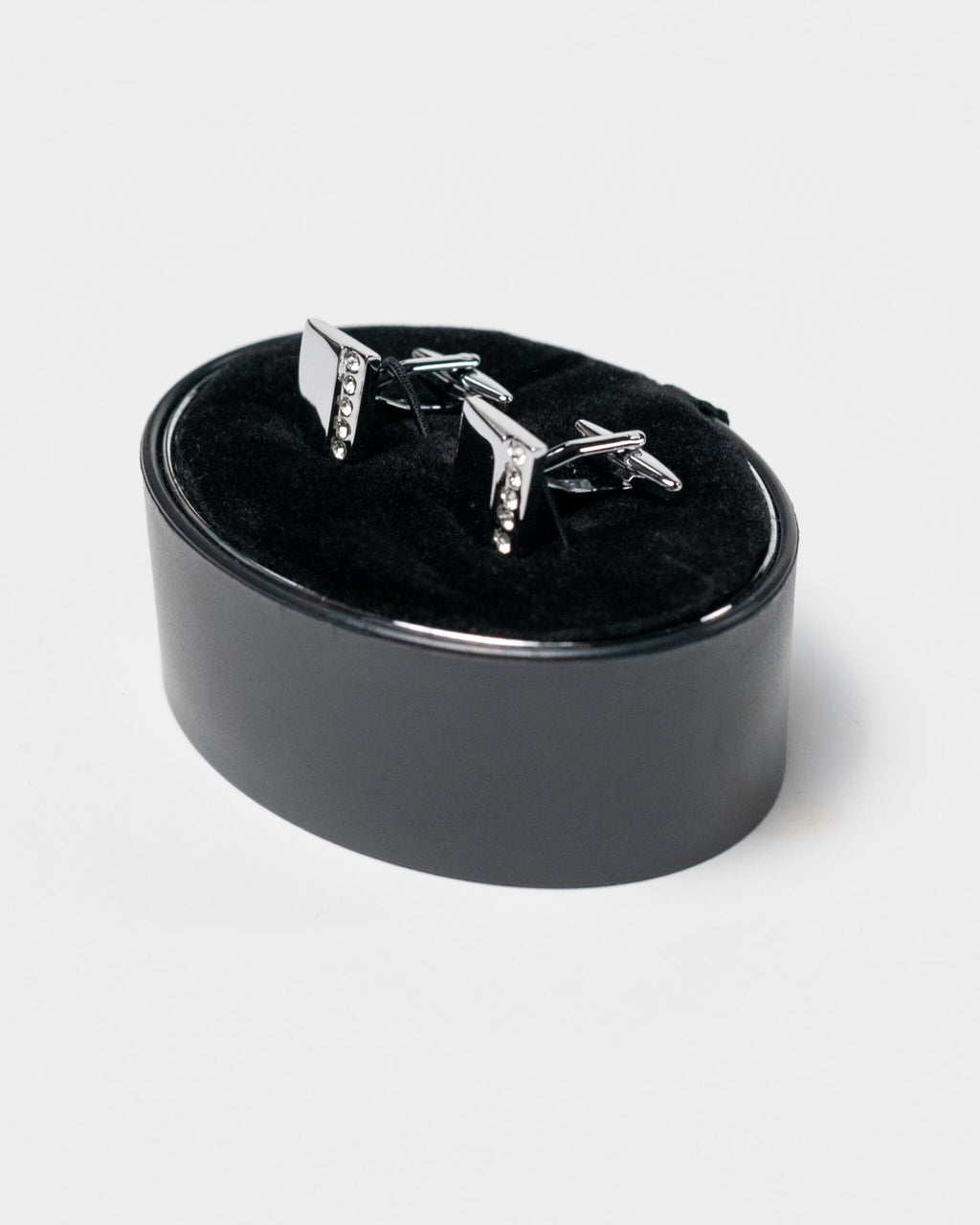 Berti Mode Collection - Gemelli quadrati con strass