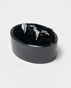 Berti Mode Collection - Gemelli quadrati con strass