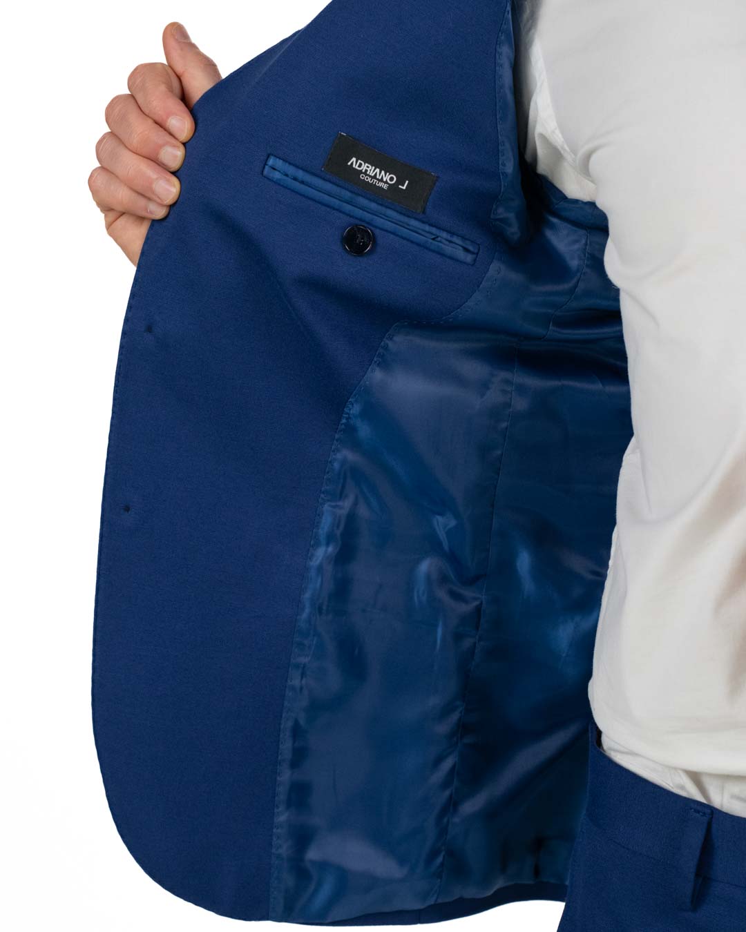 Langella - Abito punto milano bluette