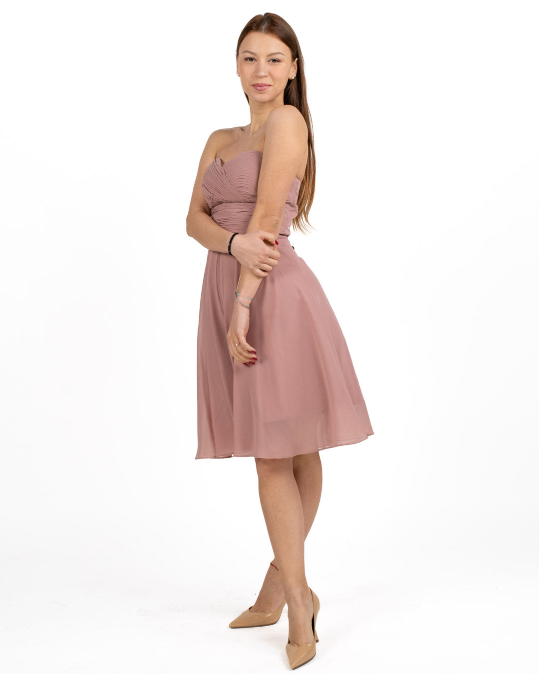 Berti Mode Collection - Abito corto rosa cipria