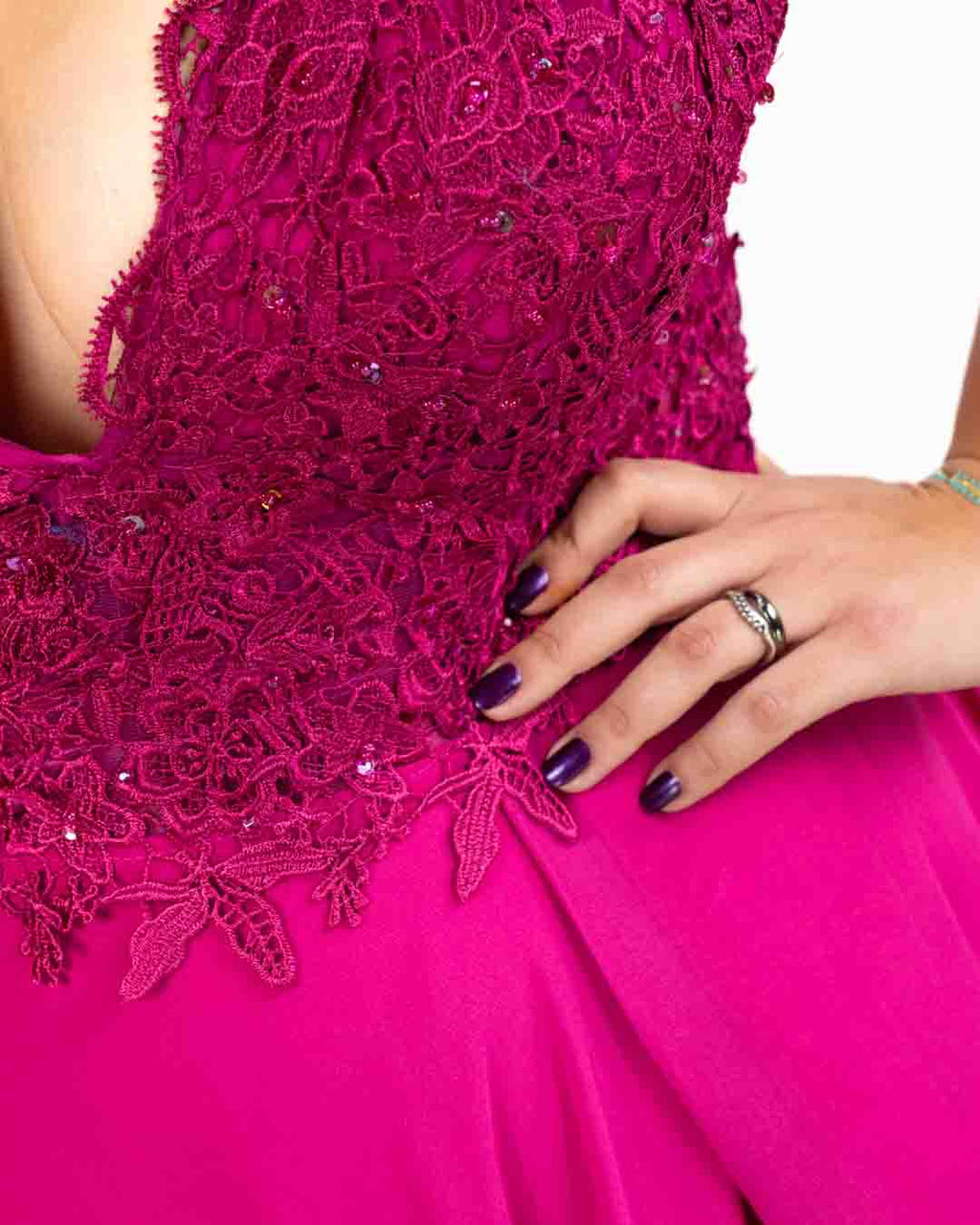 Berti Mode Collection - Abito lungo  fucsia