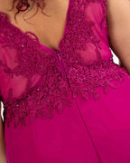 Berti Mode Collection - Abito lungo  fucsia