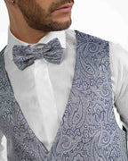 Paolo Da Ponte - Gilet paisley perla