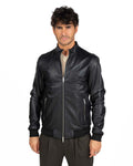 Berti Mode Collection - Giubbotto bomber in pelle vera nero