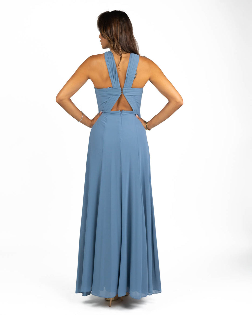 Berti Mode Collection - Abito lungo celeste