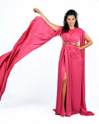 Berti Mode Collection - Abito asimmetrico fucsia