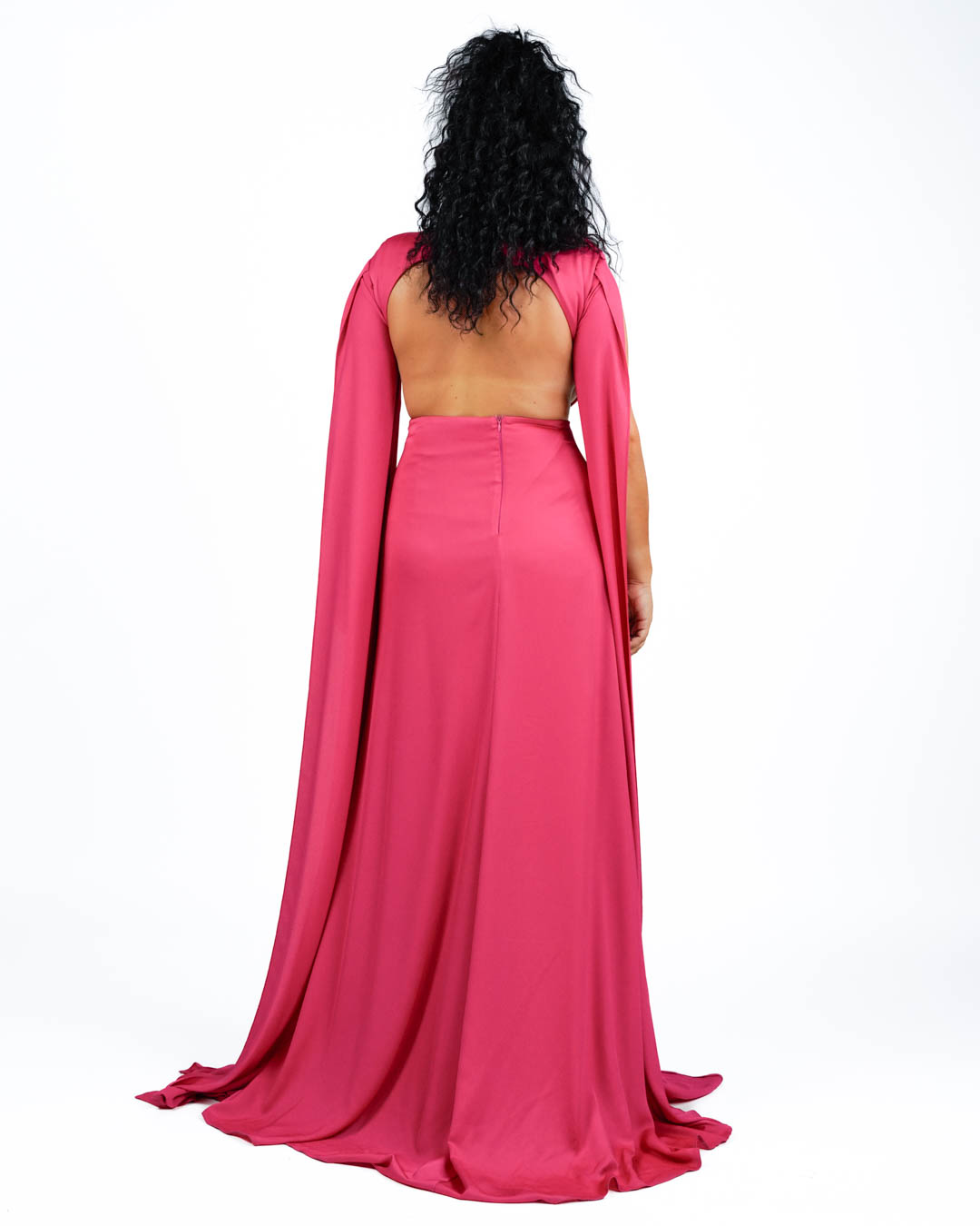 Berti Mode Collection - Abito asimmetrico fucsia