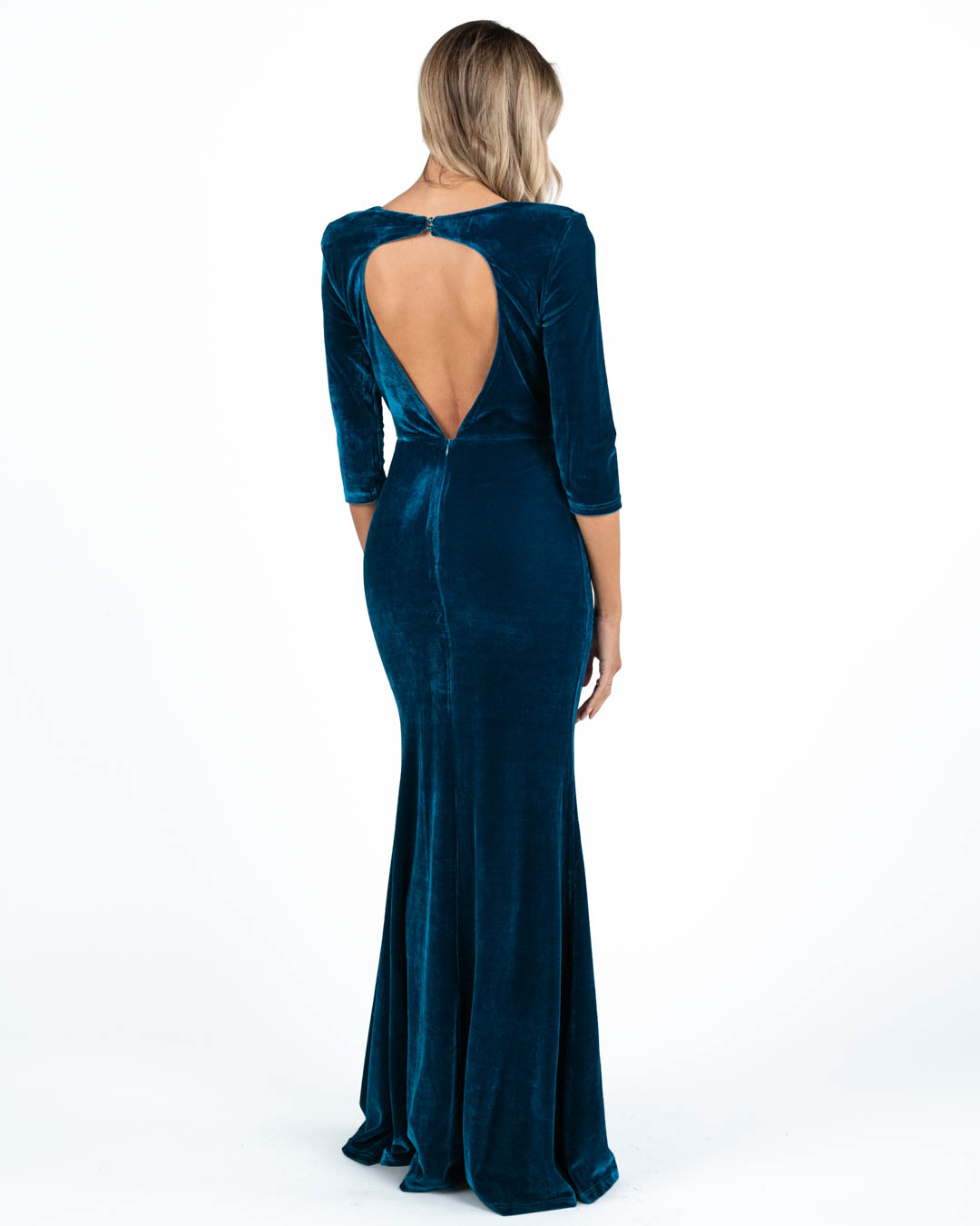 Berti Mode Collection - Abito in velluto ottanio