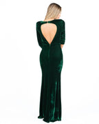 Berti Mode Collection - Abito in velluto verde