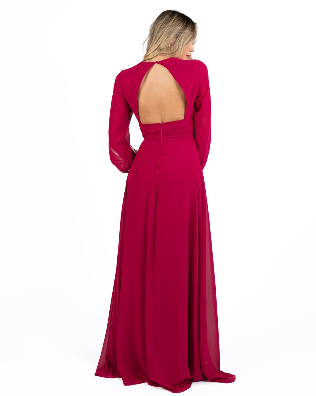 Berti Mode Collection - Abito lungo rosso