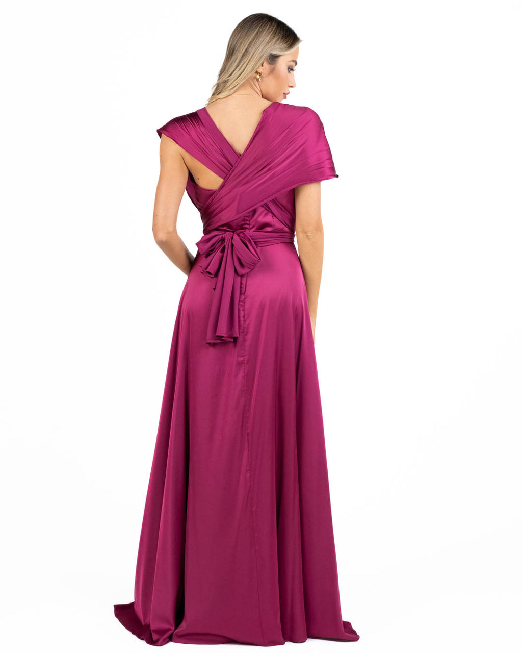 Berti Mode Collection - Abito lungo magenta