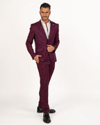 Langella - Completo stretch colore vino