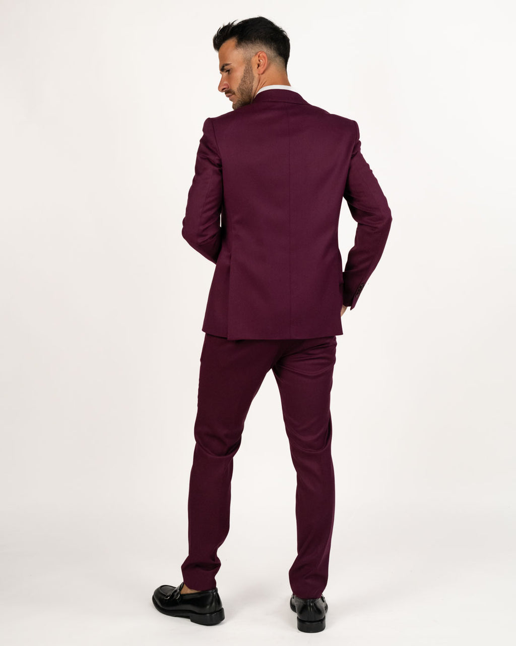 Langella - Completo stretch colore vino