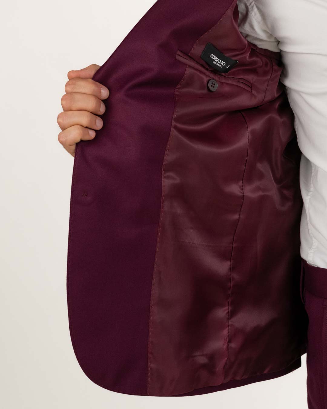 Langella - Completo stretch colore vino