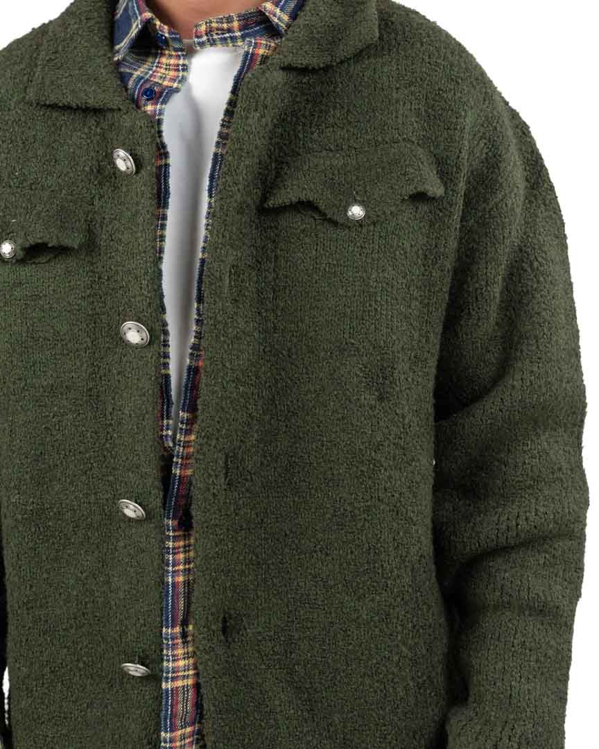 Giacca / Overshirt in Lana Lavorata - Telacruda