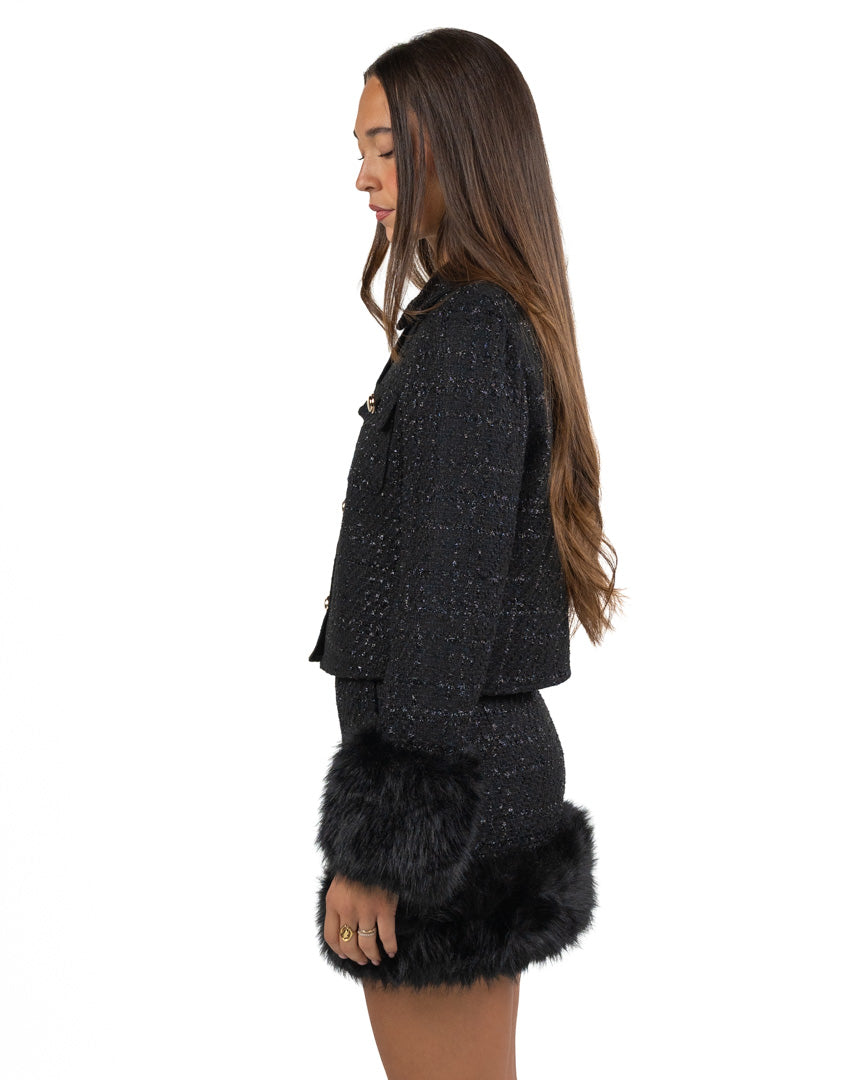 Giacca In Tweed Bouclé Con Bottoni Dorati - Gaudì
