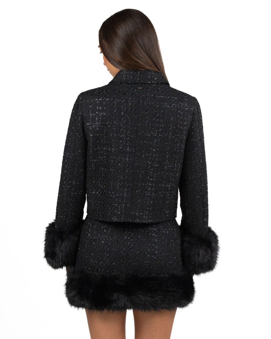 Giacca In Tweed Bouclé Con Bottoni Dorati - Gaudì