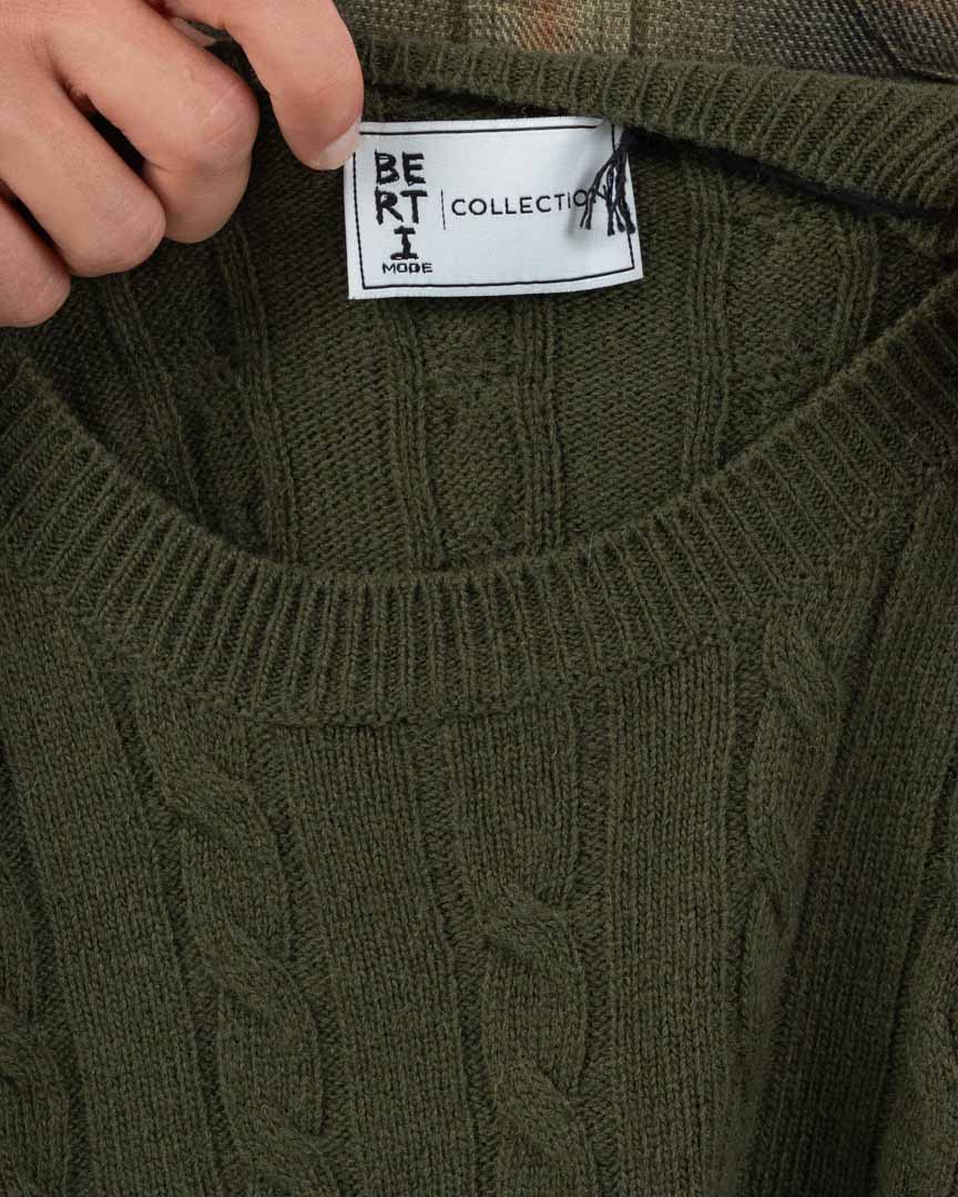 Maglione Lavorato a Trecce - Berti Mode Collection